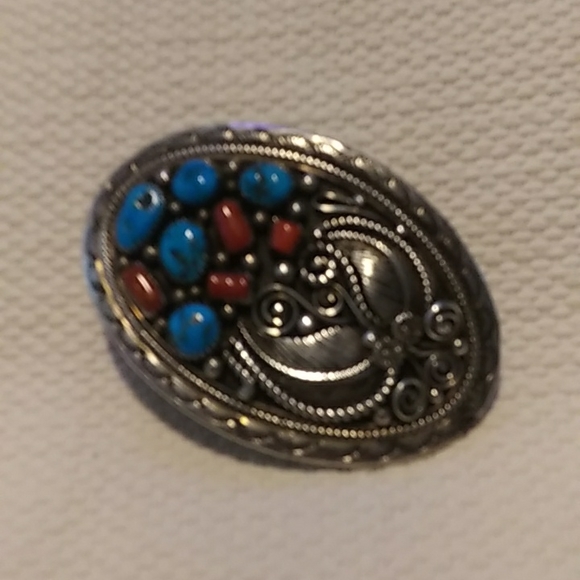 Sterling Silver Belt Buckle - Picture 3 of 6